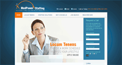 Desktop Screenshot of medpowerstaffing.com